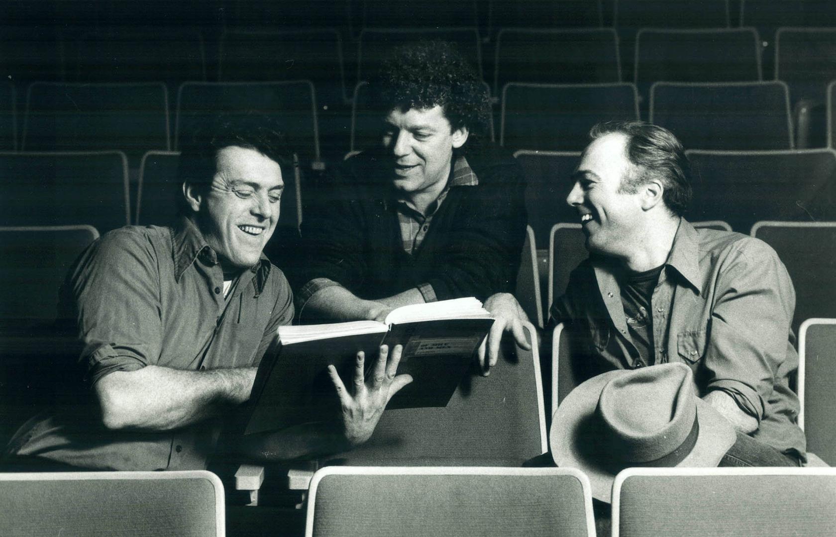 Richard Donat (actor) with Actors Peter Moss (director) and Michael Hogan (actor)