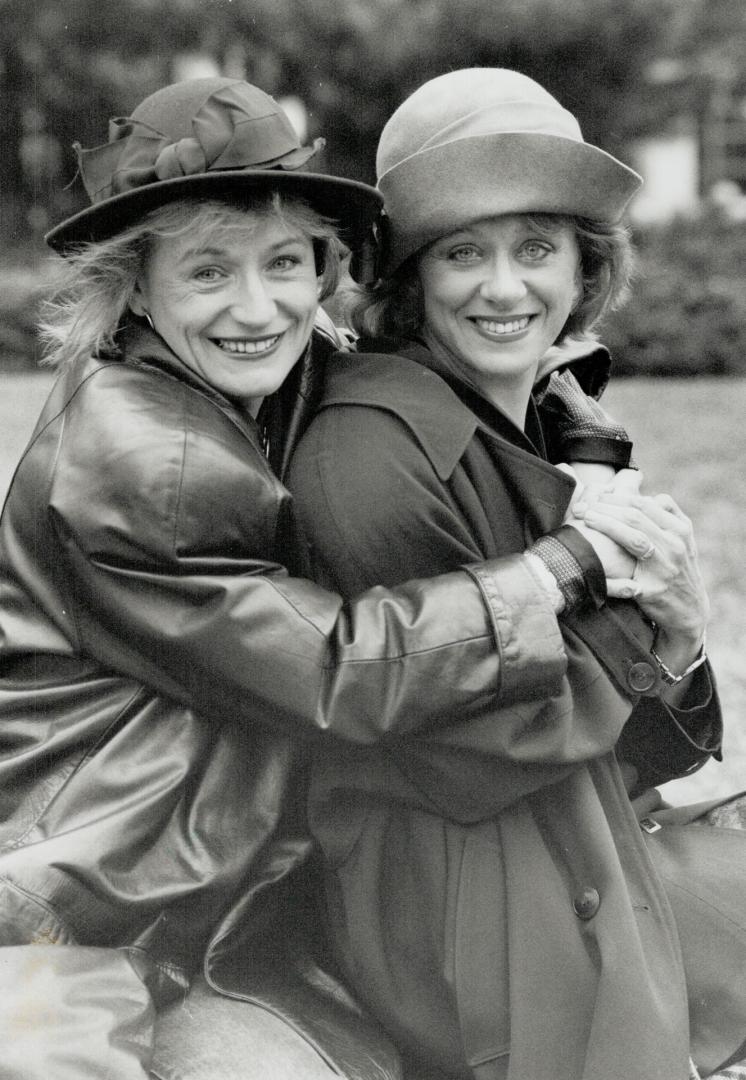 Stage Buddies: Old pals Rosemary Dunsmore, left, and Flona Reid play a pair of tippling socialites in Canadian Stage's revival of Noel Coward's Fallen Angels