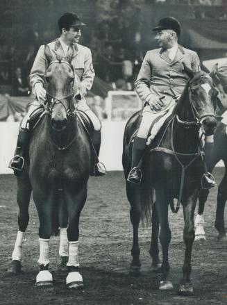 Jim Elder on pieces of eight, Tom Gayford with mapleleigh