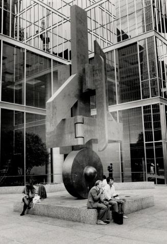 Sorel Etrog's bronze sculpture at Sun Life Centre, o the most mundane intersections in the city