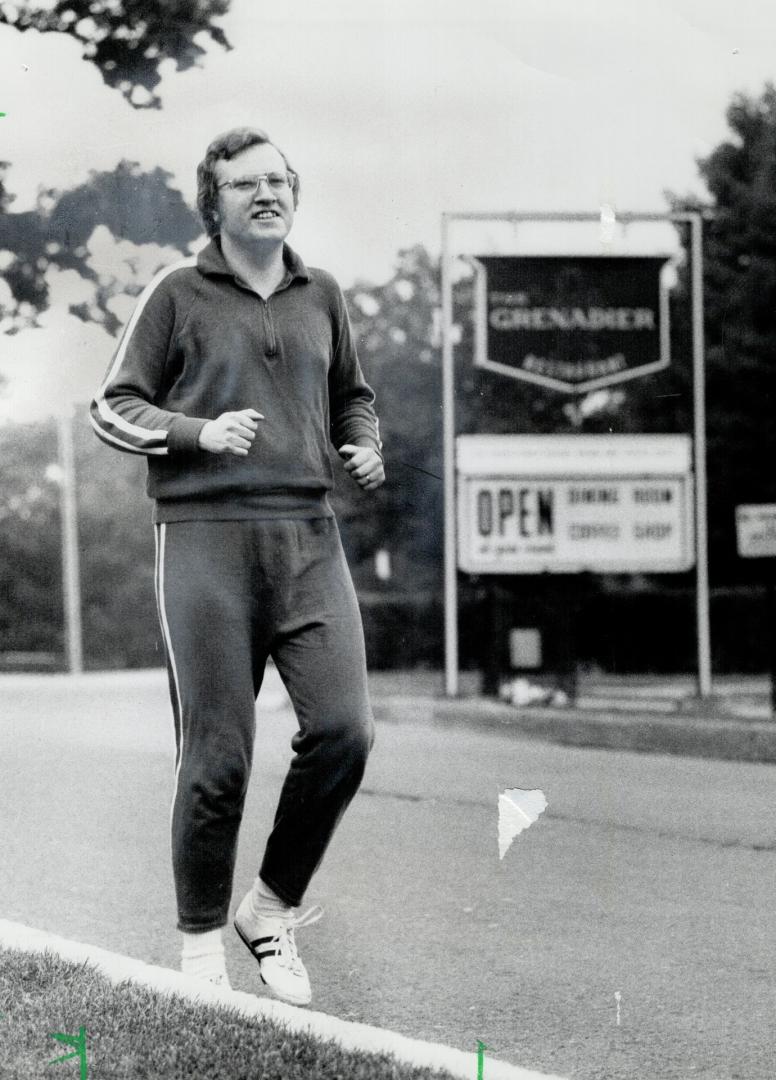 Up with the lark, and almost as bright, Alderman Art Eggleton begins his 16-hour day with a jog in High Park