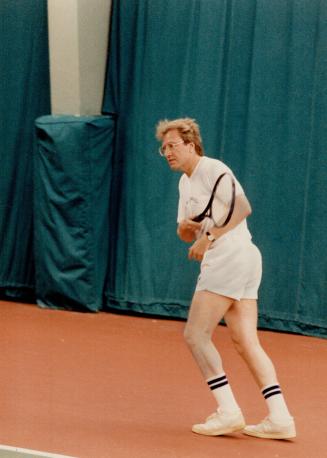 Love match? Mayoral candidate Anne Johnston and Toronto Mayor Art Eggleton trade returns yesterday at the Mayfair Racquet Club in the Clash of the Can(...)