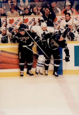 Dave Ellett (centre) Benoit Hogue (L) Jere Lehtinen (R)