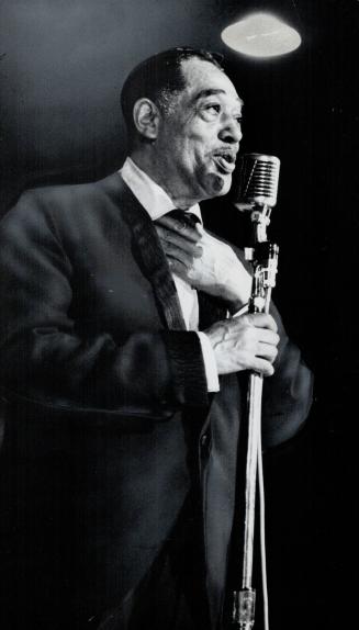 Jumping the years: Gregory Hines (left) plays Duke Ellington (above) in his younger years in song and dance, in Sophisticated Ladies, a show that got some sweet reviews from New York critics