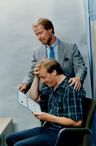 Source of anxiety: Thomas Cash explains the different stages of hair loss to balding Star photographer Ken Faught