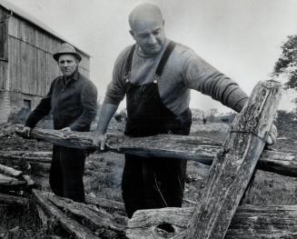 Fred Fawcett with Brother Harold (L)