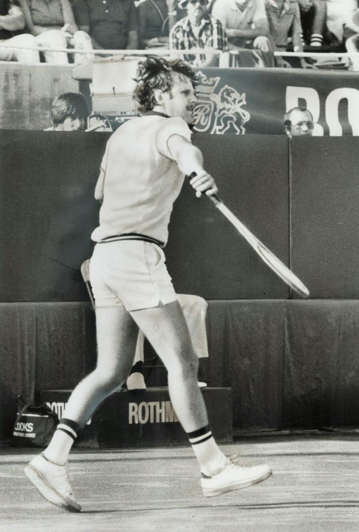 They'll face off tonight: Poland's Wojtek Fibak (left) meets Argentina's Guillermo Vilas in the Canadian Open