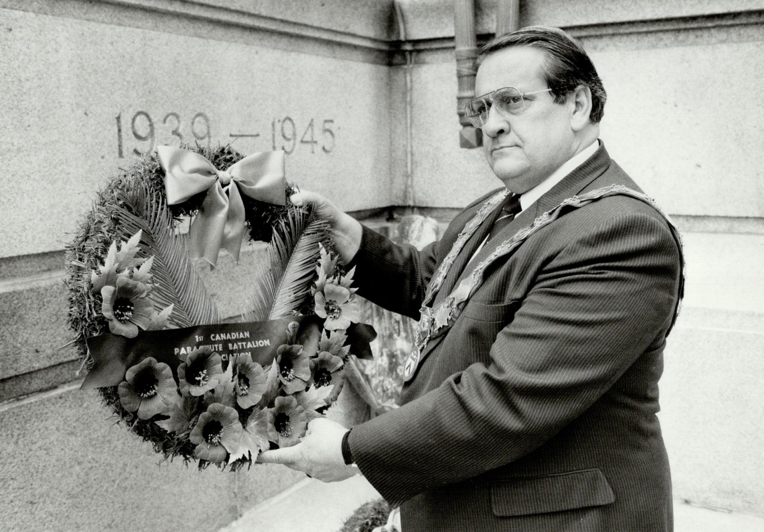 D-Day remembered. Metro Chairman Dennis Flynn, who dropped into France with the First Canadian Parachute Battalion the night before the D-Day invasion(...)