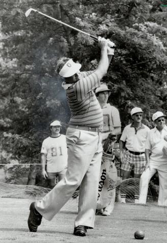 In full swing: Ray Floyd is one of the favorites heading into the first round of the Labatt's International at Cherry Hill