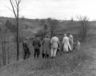 People walking in a conservation area