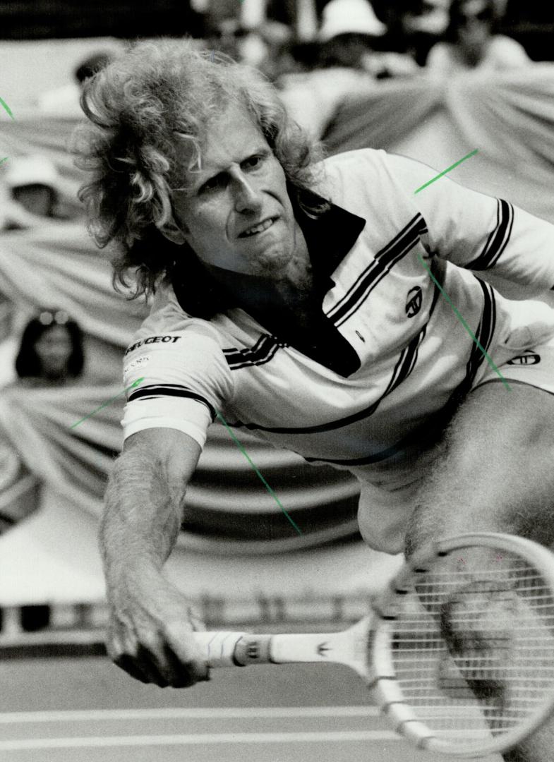 Easy winner: Third-seeded Vitas Gerulaitis had an easy time at the Canadian Open tennis championships yesterday, cruising a 6-1, 6-2 victory over Californian Rick Fisher