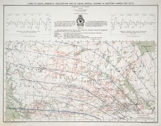 Lines of equal magnetic declination and of equal annual change