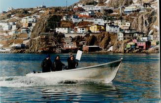 Local fishermen protesting over fishing by foreign travelers