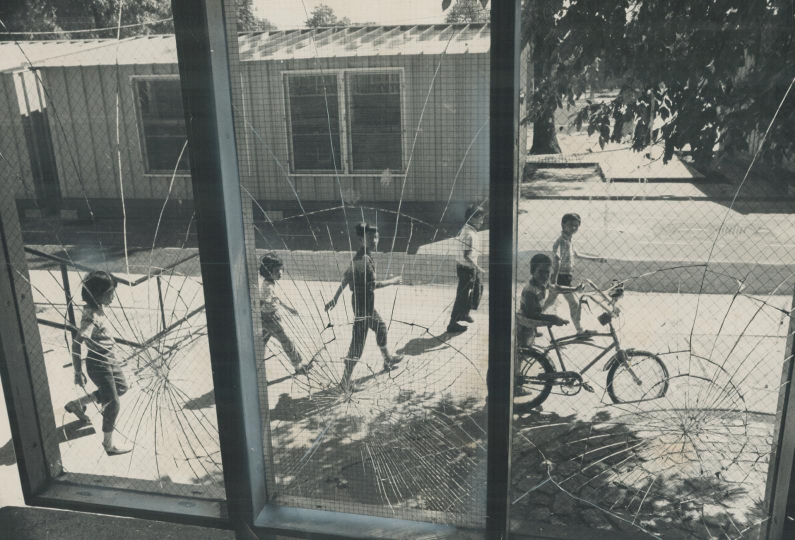 150 Windows were smashed last night at Ryerson Public School on Grange Rd