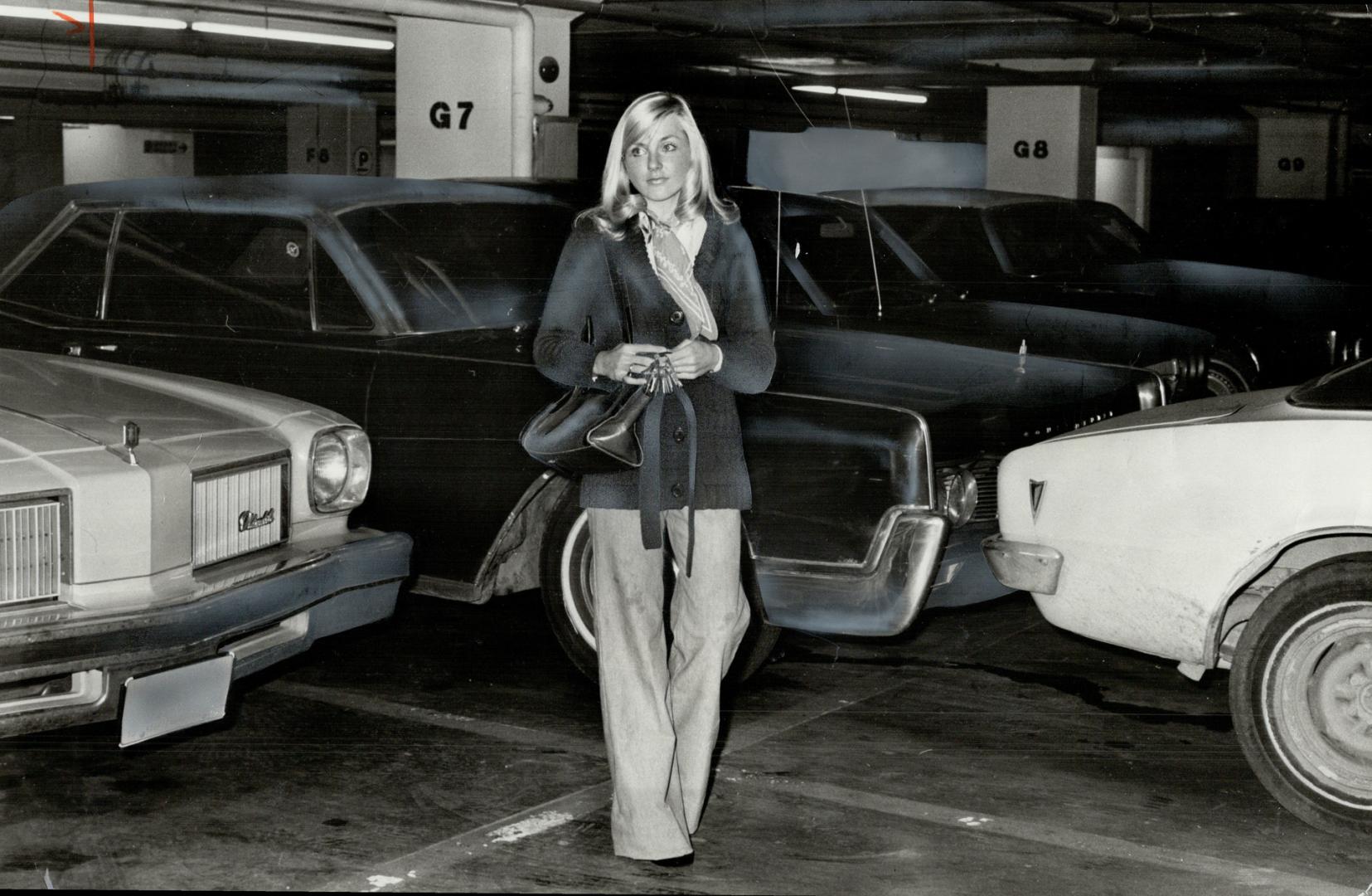 Underground parking areas can frighten the woman who travels alone