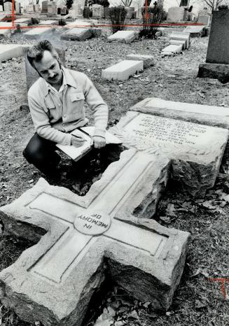 Cemetery Cross Toppled, Allan Best cheeks damage