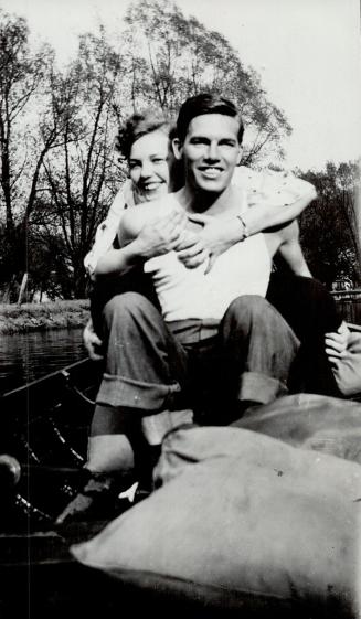 Elna Lehto and Hugh A (Bill) Newall , shown at centre Island