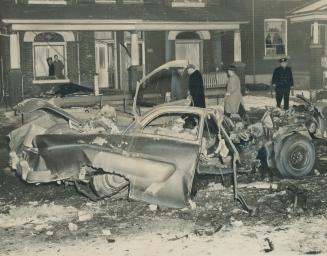 Bomb virtually disintegrated car on Brock Ave