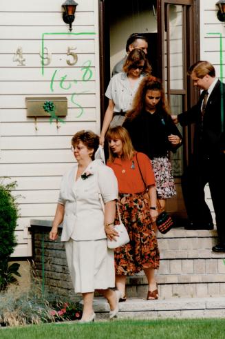 French family leaving their St