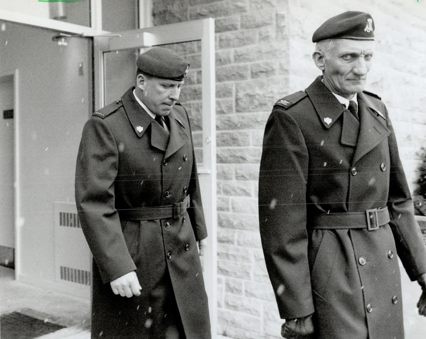 Sgt. Perry Douglas Gresty, with Military escort Sgt. Scott Collins