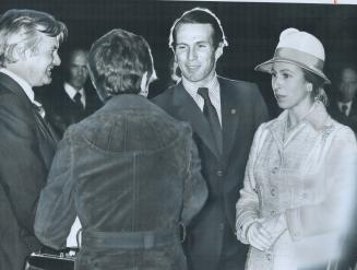 A Royal visit comes to an end, Leaving Toronto after a three-day visit, Princess Anne and her husband, Capt