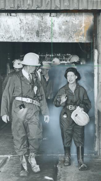 Dressing for the occasion: Princess Margaret proved she knew how to dress for both major and miner occasions yesterday