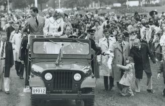 A funny thing happened on the way to a tree-planting in Halifax - security was breached by this bouquet-bearing child