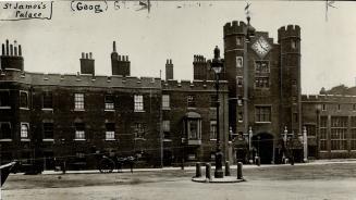 Palace Damaged, Historic St. James' Palace is among the buildings damaged, presumably in the same raid in which the nearby London Museum was hit. Extent of the damage is not revealed