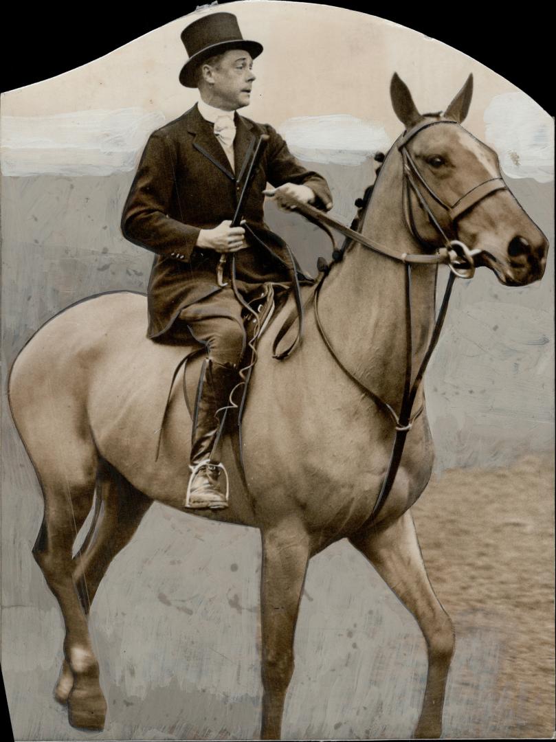 The Prince ahunting goes. The Price of Wales attended his first meet of the season at Plungar accompanied by the Duke of York. Photo (Above) shows the Prince and his mount