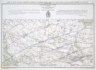 Lines of equal magnetic horizontal intensity in western Canada for 1917