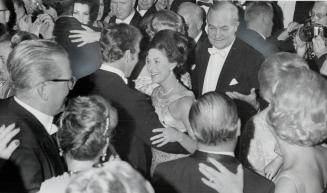 Opening Dance, at the Princess Margaret Ball in the Royal York Hotel last night was led off by a smiling Princess Margaret and her husband, Lord snowd(...)