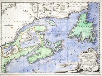 A new chart of the coast of New England, Nova Scotia, New France or Canada with the islands of Newfoundland, Cape Breton, St. John's &c.