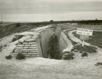 Impregnable, but captured--Here, until April 9, 1917, the German front-line twisted its sinuous way across the brow of Vimy Ridge