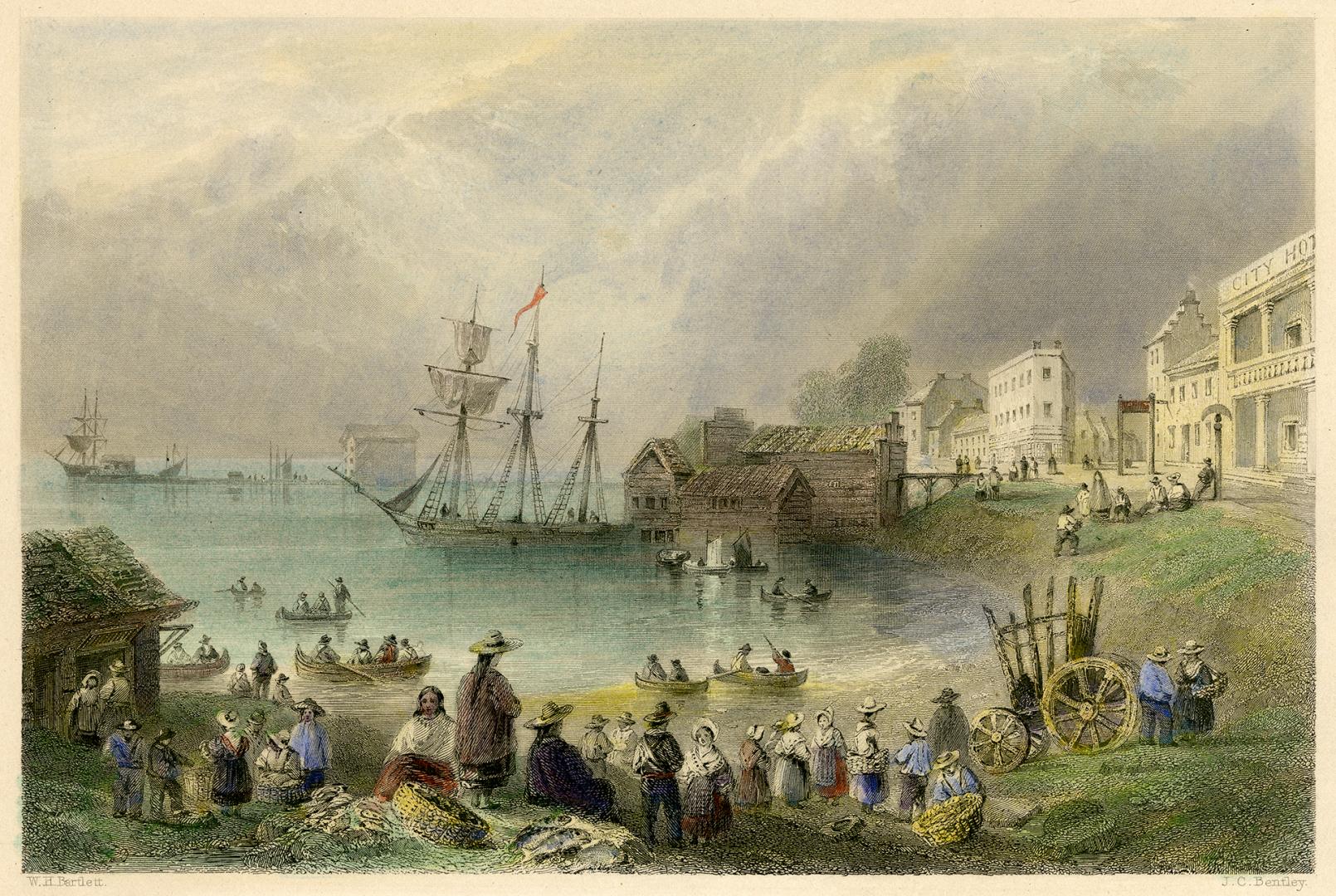 Fish-Market, Toronto (1838)