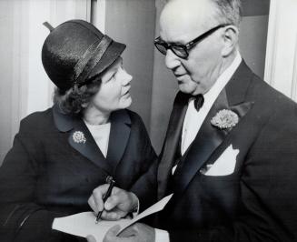 Oshawa fan meets her Idol, Benny Goodman