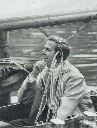 Unperturbed by demonstrations ashore, King Constantine of Greece spent Sunday sailing in Lake Ontario where today he competed in CNE Dragon-class worl(...)