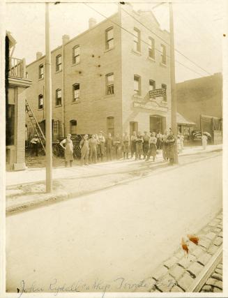 Rydall, John blacksmith & carriage builder, Bloor Street West, southwest corner Croft St