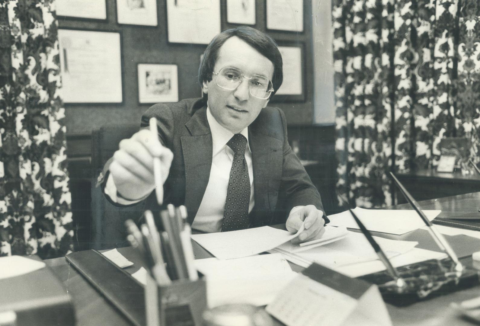 Ministers at odds: Larry Grossman (left) and Herb Gray disagree on plant closings