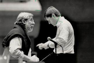 TSO Twosome: Gzowski (left) will narrate composer Raymond Leudeke's 'Tales Of The Netsilik,' based on stories and myths collected by Danish explorer Knud Rasmussen