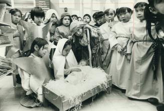 The nativity play at Pangnirtung's Christmas concert (government school)