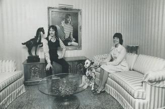 Jockey Sandy Hawley and his wife, Sherrie, relax in the living-room of their new house in Mississauga