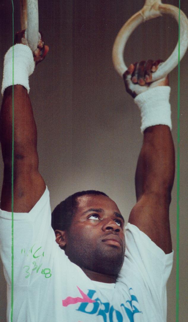 Curtis Hibbert, working out in Richmond Hill gym, says