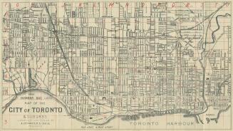 Map of the city of Toronto & suburbs