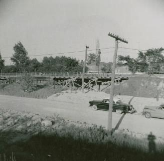 Lawrence Avenue East and Victoria Park Avenue looking to west across Old Lawrence Avenue before diversion