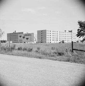 Finch Main Gardens apartments, south side of Finch Avenue West, west of Weston Road