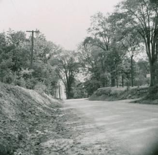 Looking east from 593 Finch Avenue East towards Don River