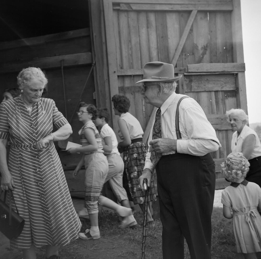 Image shows 80 year old J.W. Dalziel and Mrs. Dalziel at the Humber Valley Conservation Authori…