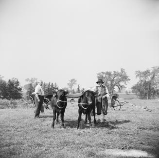 Image shows Charles Morland at Dalziel farm, northwest corner Steeles Avenue and Jane Street, T…