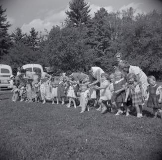 Willowdale Baptist Church picnic at Woodland Park on the north side of Steeles Avenue East, opposite the north end of Scarborough's Reesor Road