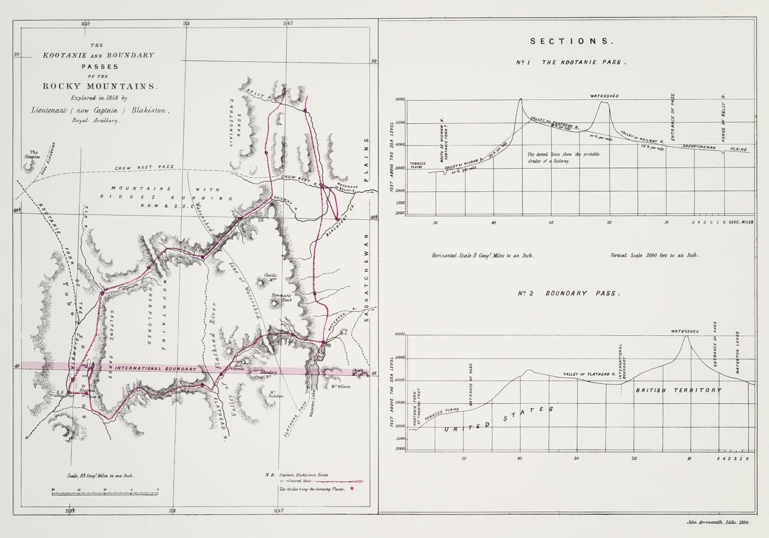 The Kootanie and Boundary Passes of the Rocky Mountains